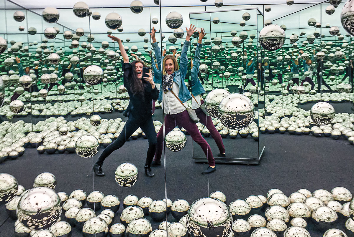 10 July 2012 - New York - A wax figure of Japanese artist Yayoi